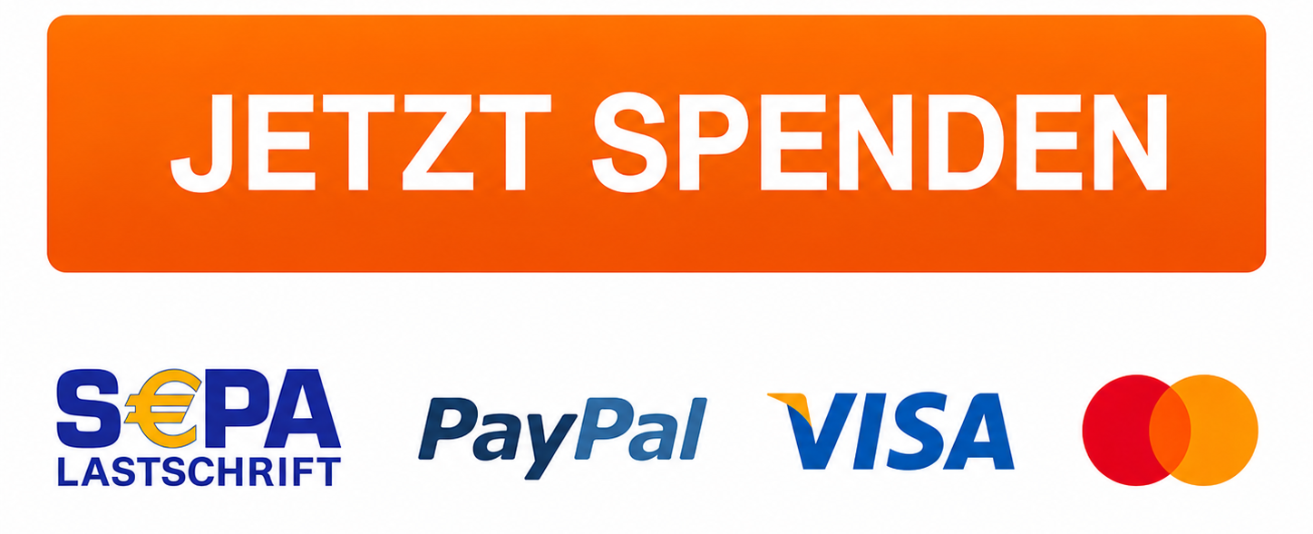 Jetzt spenden – SEPA, PayPal, Visa und Mastercard